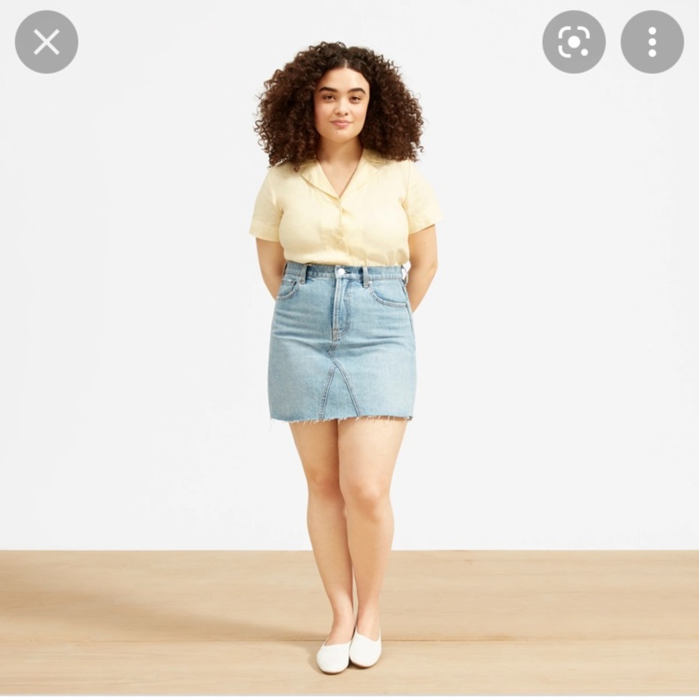 Everlane The Denim Reconstructed Skirt